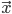 \vec{x}