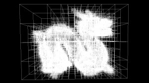 Visualization of the kd tree built using an even split.