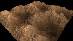 Terrain generated with a beta of 2.0 and tiled.