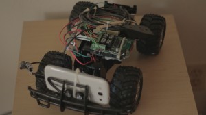 Photo of Arduino-based networked rover.