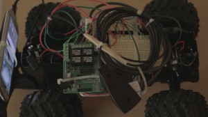Photo of Arduino-based networked rover.